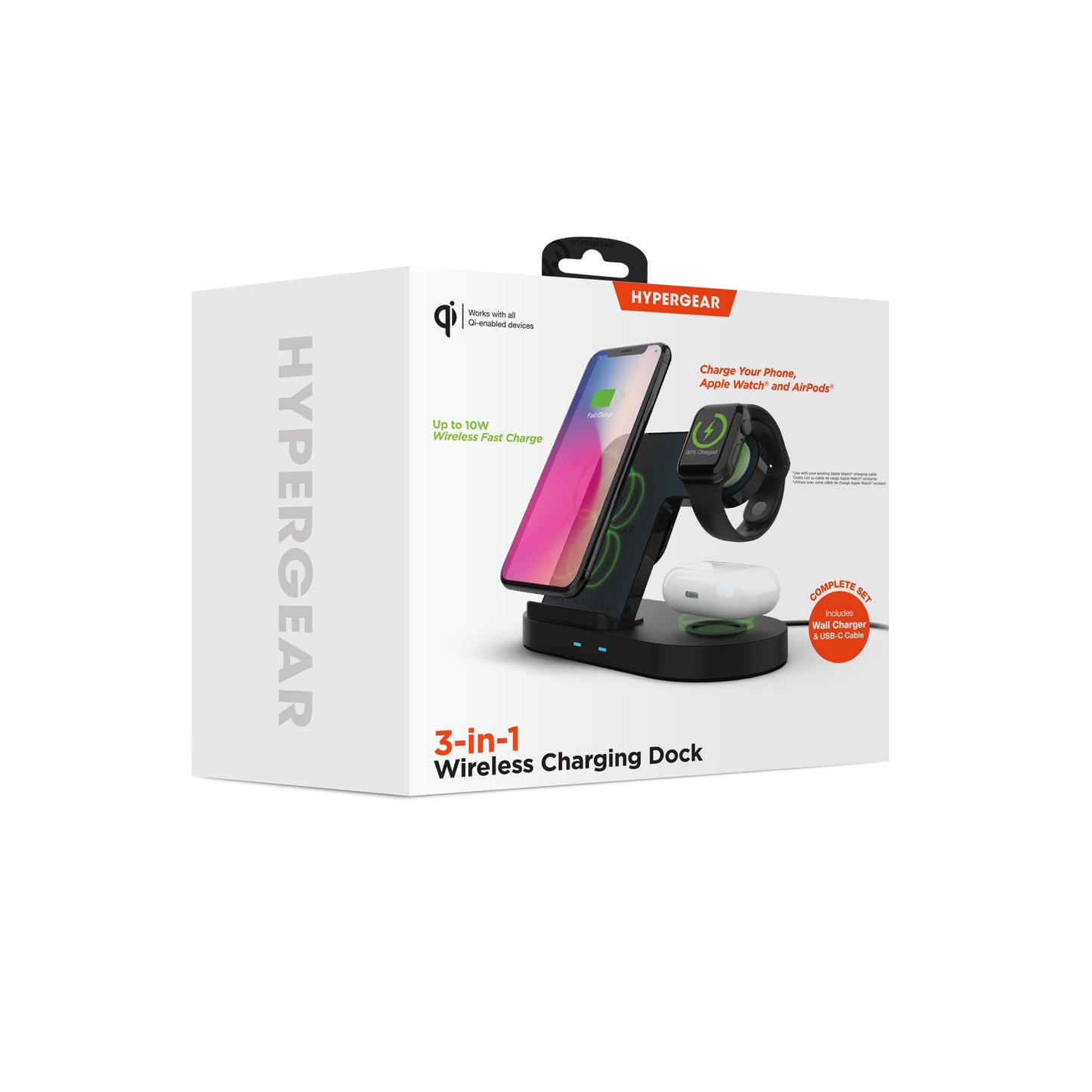 3-in-1 Fast Wireless Charger | iPhone, AirPods & Apple Watch Dock