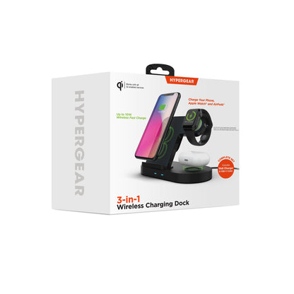 3-in-1 Fast Wireless Charger | iPhone, AirPods & Apple Watch Dock